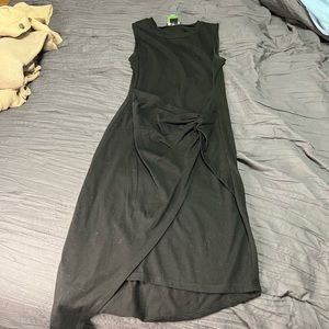 Nordstrom black dress cute high low hem in front